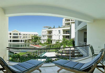 Stylish balcony.